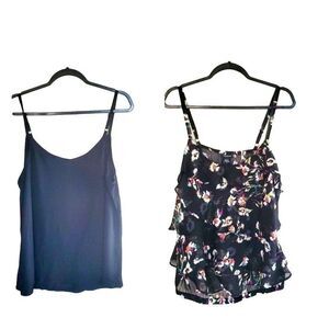 Torrid Womens Tops Bundle of 2 Blouses -Chiffon Top/Tank  0/XL
